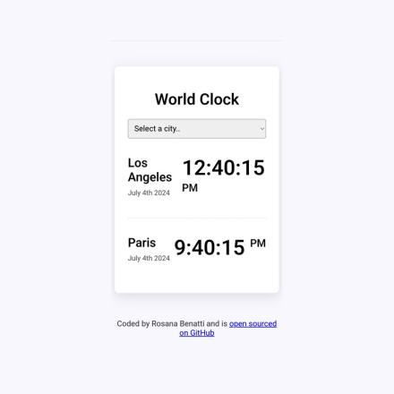 World Clock app